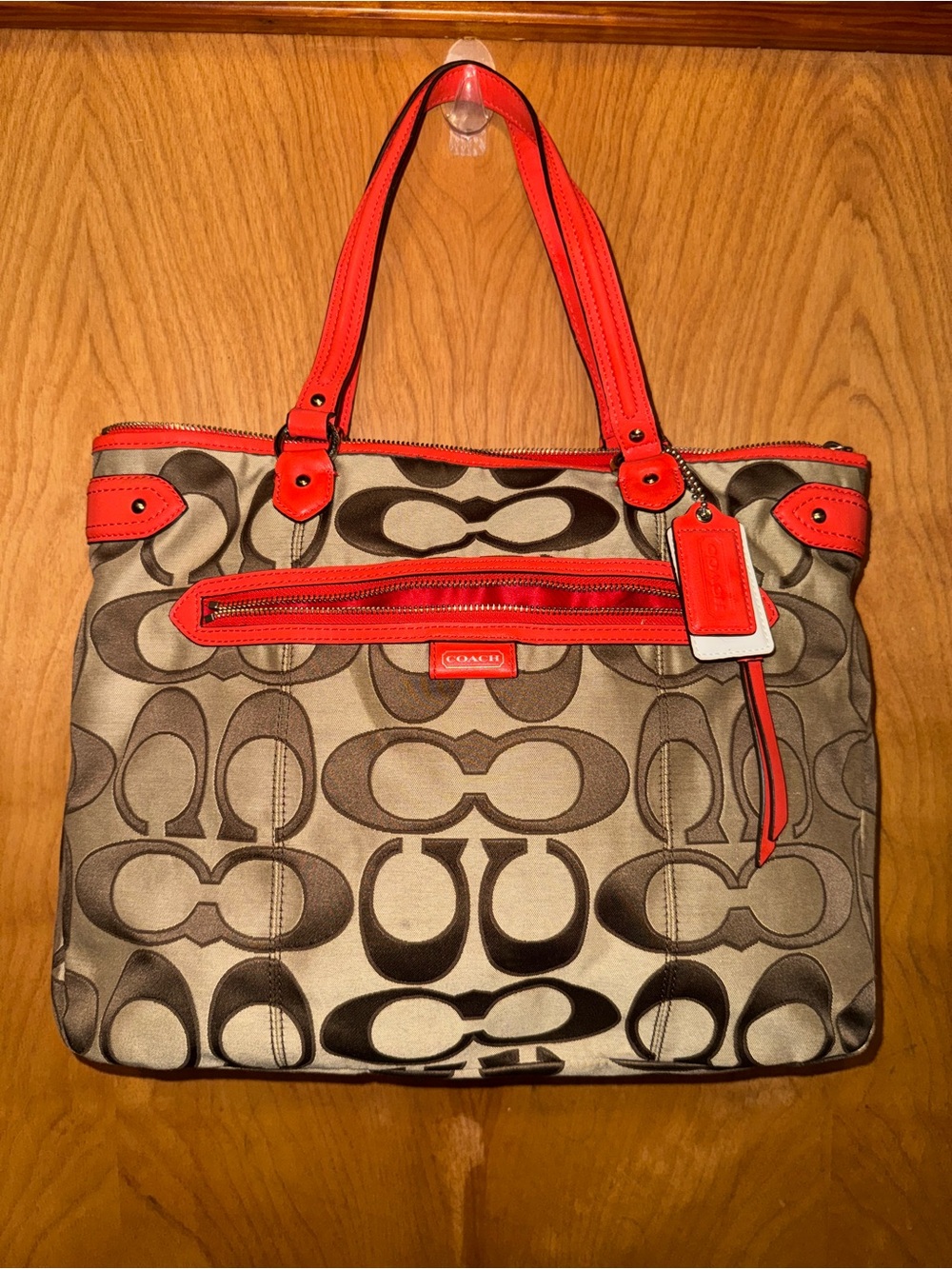 Coach Daisy Outline Signature Emma Tote